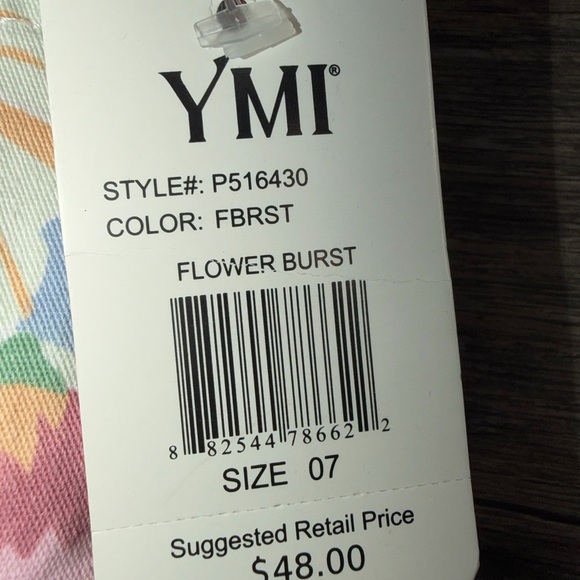 YMI Women's Floral Skinny Jeans - Multicolor - Picture 4 of 10